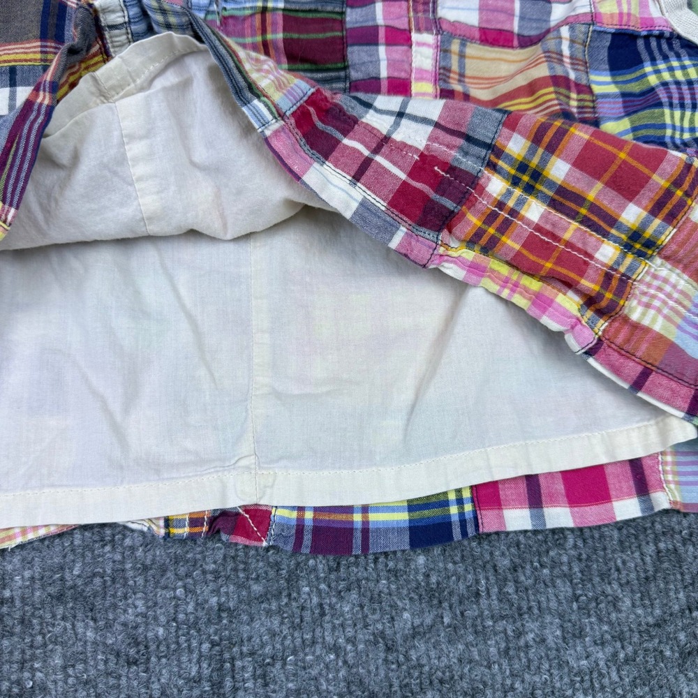 Y2K American Eagle Patchwork Plaid Mini Skirt Mul… - image 4